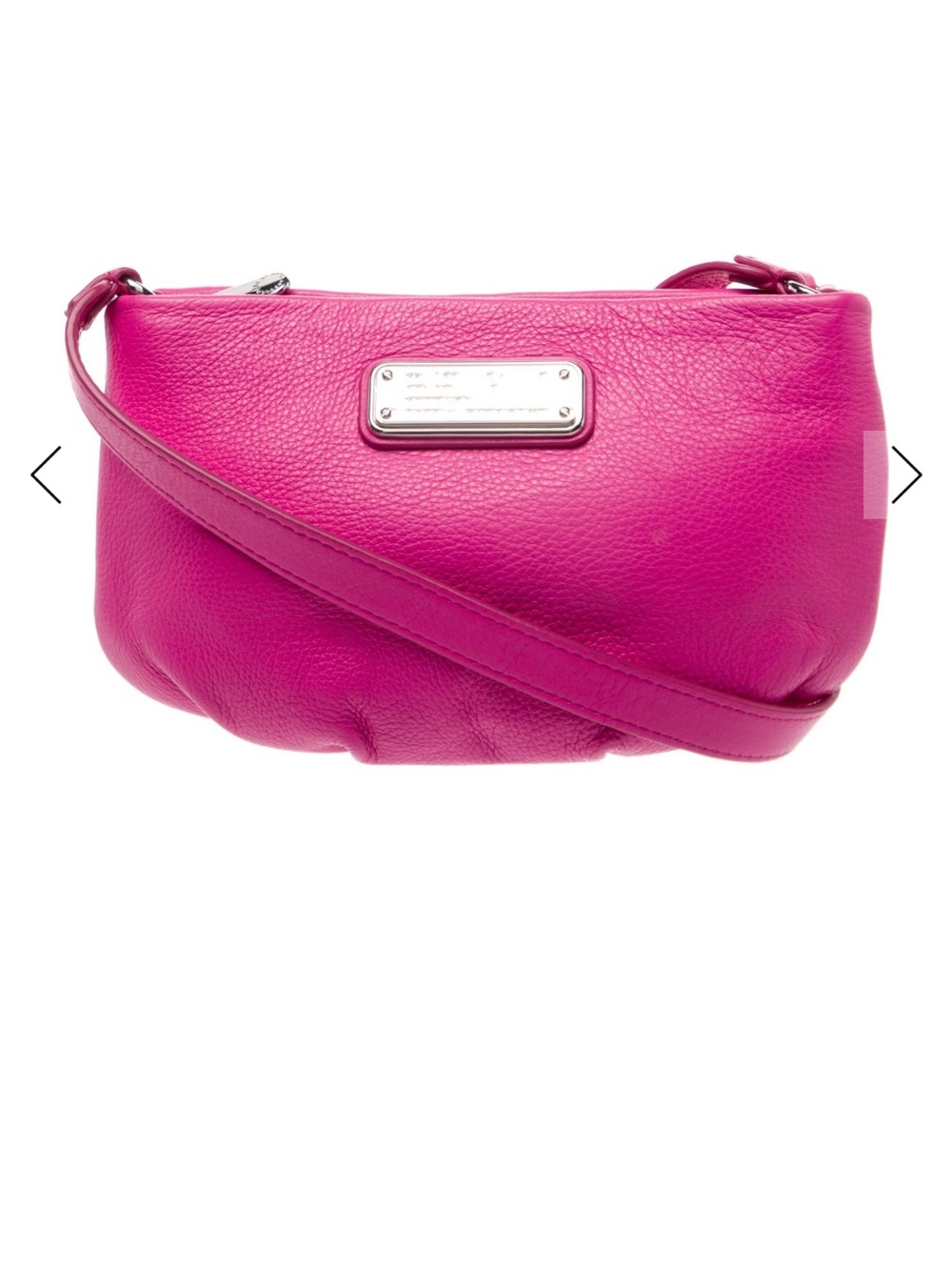 Marc Jacobs Fuchsia Leather Crossbody Bag